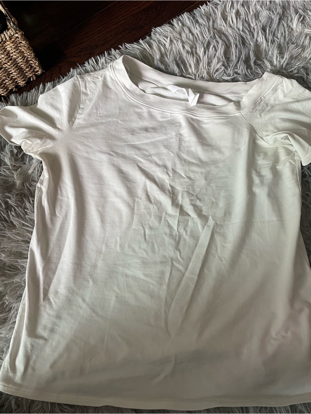 lululemon athletica White Tee with Logo Tag